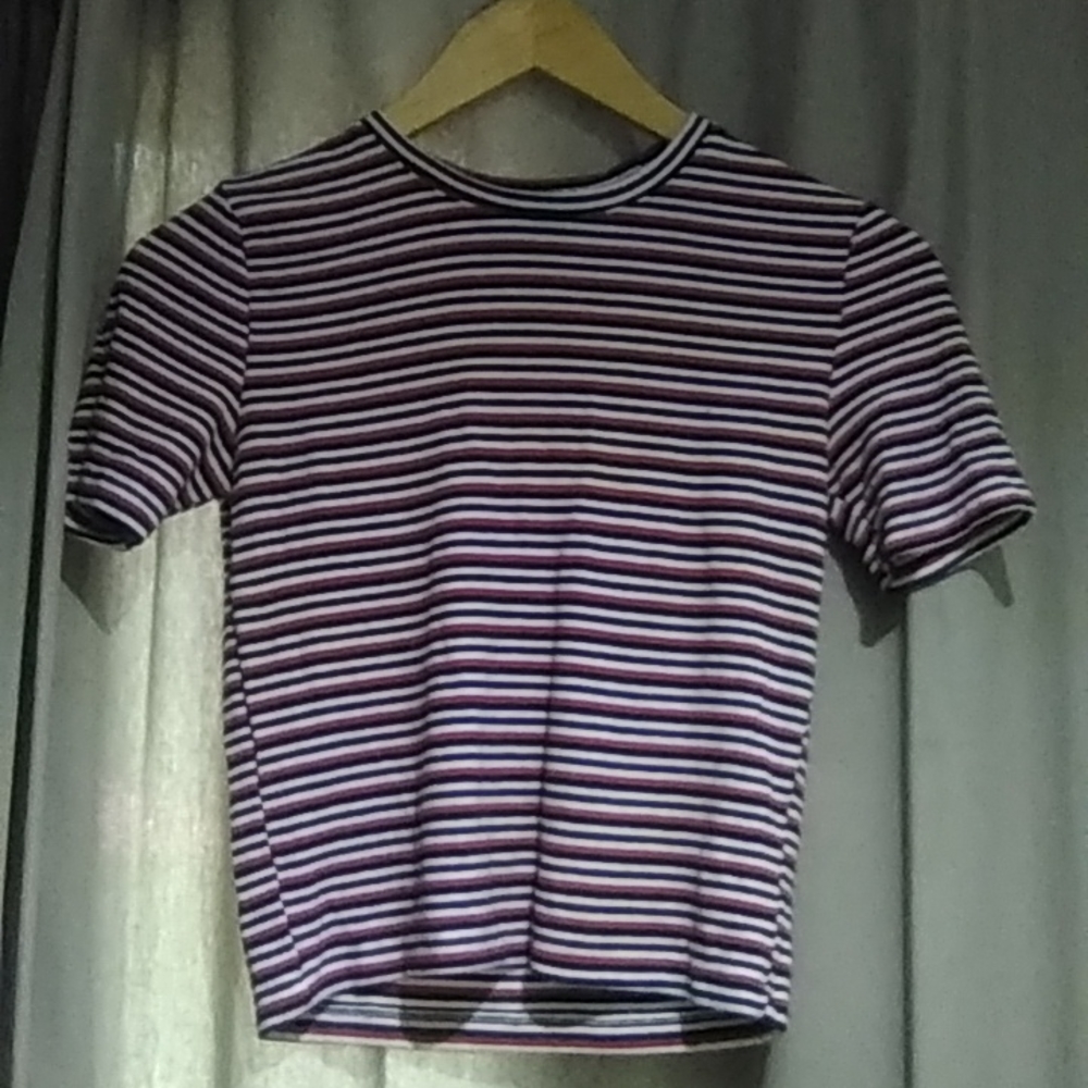 SWS essentials short sleeve striped top
